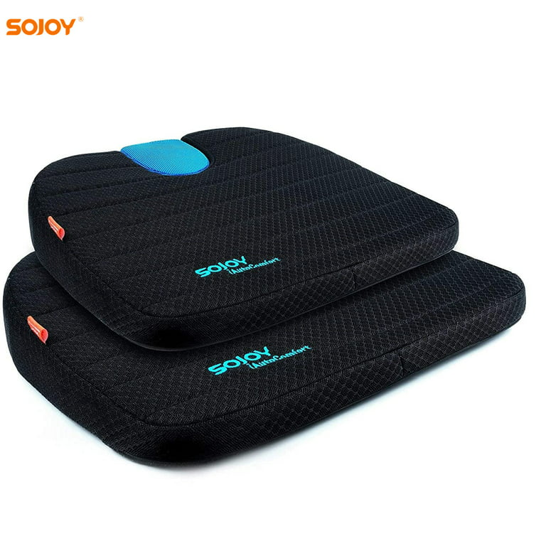 Sojoy iGelComfort Ergonomic Gel Seat Cushion for Car,Office Chair,Home,Coccyx Orthopedic Breathable Chair Pad (20x18x2inches) by Sojoy