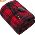 "Sojoy Heated Car Blanket, 40""x60"" Electric Throw, 3 Heating Levels, UL Certified, Overheat