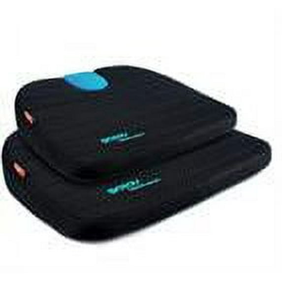 Sojoy Memory Foam Wedge Seat Cushion U-Shaped Waterproof Cover, Black & Blue