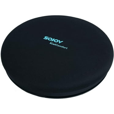 Sojoy iGelComfort Deluxe Gel Swivel Seat Cushion Featured with Memory Foam (13.5X13.5X1.75)