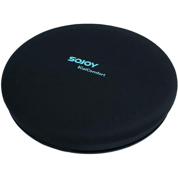 Sojoy iGelComfort Deluxe Gel Swivel Seat Cushion Featured with Memory Foam (13.5X13.5X1.75)