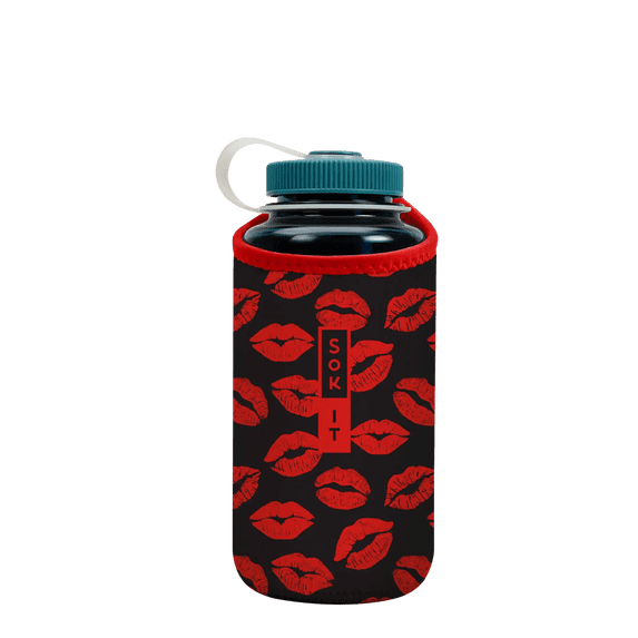 Sok It BotlSok Water Bottle Sleeve Insulated Neoprene Cover Fits 32oz Nalgene