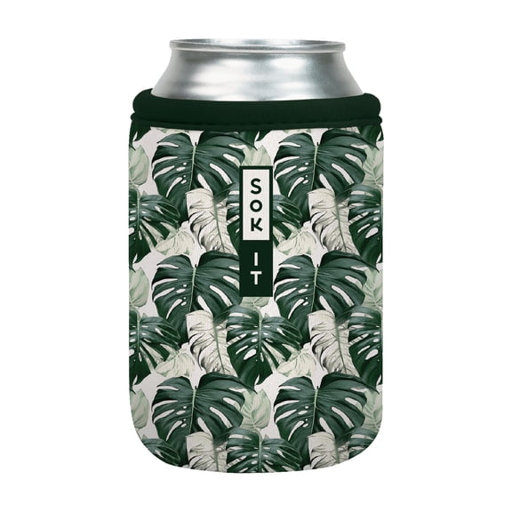 Sok It CanSok Sleeve for Beer & Soda Insulated Neoprene Cover (Island Escape, 12oz Can Sleeve)