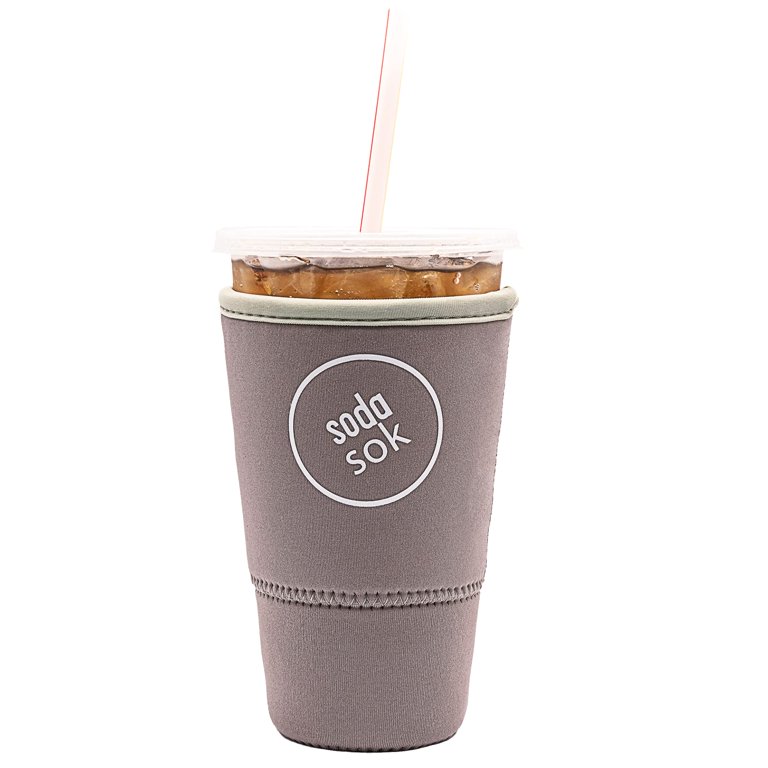Sok It Java Sok Reusable Neoprene Insulator Sleeve for Iced Coffee Cups  (English Garden Picnic, Large: 30-32oz) 