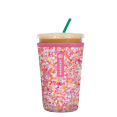 thumbnail image 1 of Sok It JavaSok Iced Coffee & Cold Soda Insulated Neoprene Cup Sleeve (Floral Hearts, Medium: 22 - 28oz), 1 of 2