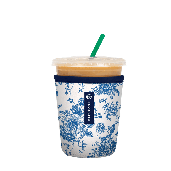 Sok It JavaSok Iced Coffee & Cold Soda Insulated Neoprene Cup Sleeve (Like Fine China, Small: 16 - 20oz)