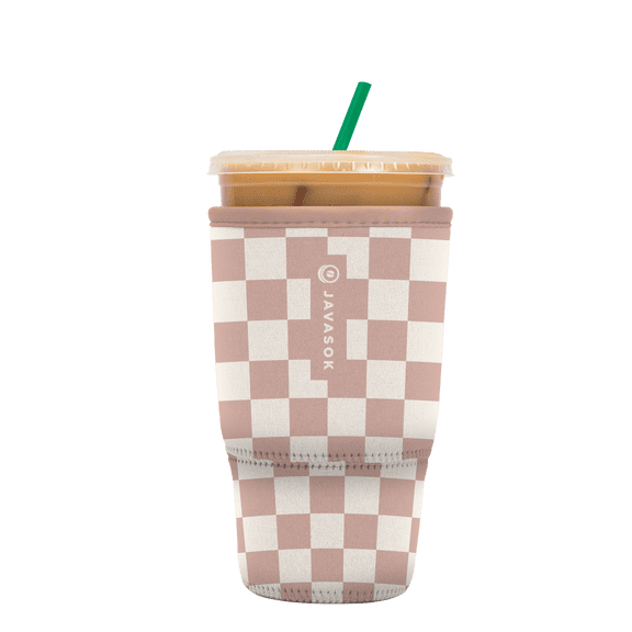 Sok It JavaSok Iced Coffee & Cold Soda Insulated Neoprene Cup Sleeve (Picnic in Paris, Large: 30 - 32oz)
