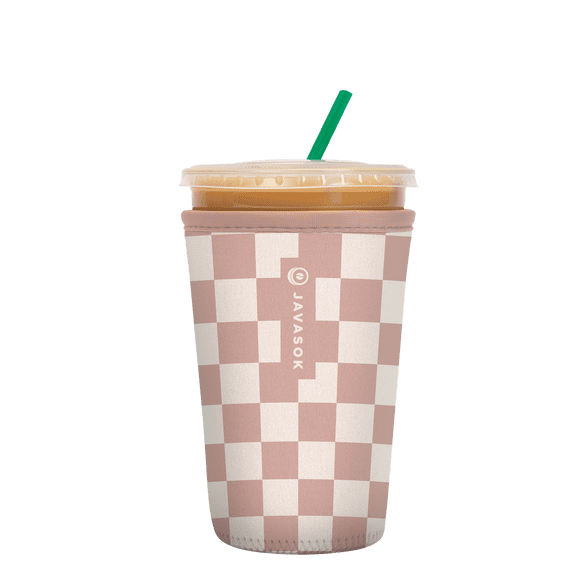 Sok It JavaSok Iced Coffee & Cold Soda Insulated Neoprene Cup Sleeve (Picnic in Paris, Medium: 22 - 28oz)