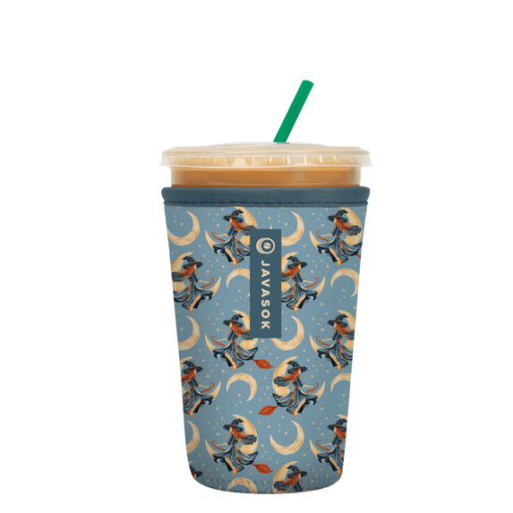 Sok It JavaSok Iced Coffee & Cold Soda Insulated Neoprene Cup Sleeve (Witching Hour, Medium: 22 - 28oz)