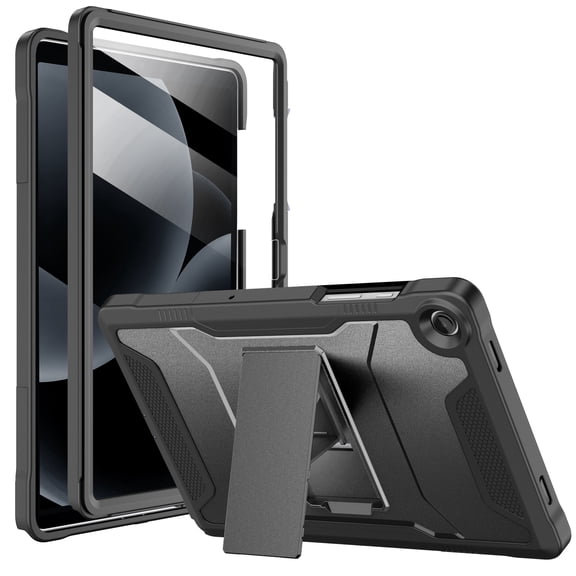 Soke Case for Galaxy Tab A11+ Plus /A9+ 11-Inch, with Screen Protector and Kickstand, Rugged Full Body Protective Cover for Samsung Galaxy Tablet A11+/A9+ [SM-X230/236/210/216] - Black