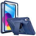 thumbnail image 1 of Soke Case for iPad (A16) 11th Generation 11-inch 2025, iPad 10th Generation 10.9-inch 2022, with Built-in Screen Protector and Kickstand, Rugged Full Body Protective Cover - Navy, 1 of 7
