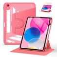 thumbnail image 1 of Soke Rotating Case for iPad 10th Generation 10.9-Inch 2022 with Pencil Holder - 360 Degree Rotate Stand Protective Case with Clear Back & Smart Sleep/Wake Cover - Watermelon Red, 1 of 8