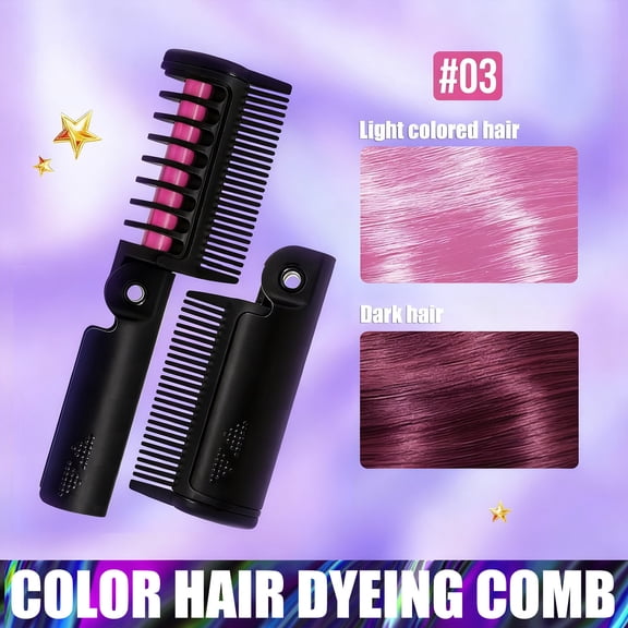 Sokhug 12 Color Foldable Disposable Hair Coloring Comb 4.2g Temporary Color Formula for Quick Daily Hairstyle Changes