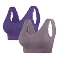 thumbnail image 1 of Sokhug 2pc Sports Bra for Women Padded Seamless Medium Impact Yoga Running Bras, 1 of 2