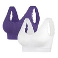 thumbnail image 1 of Sokhug 2pc Sports Bra for Women Padded Seamless Medium Impact Yoga Running Bras, 1 of 2