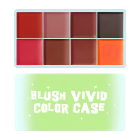 Sokhug 8-color Gel Highlighter Palette High Gloss Contouring Lifting Rose Copper Shades Luminous Finish for Evening/Party Facial Brightening