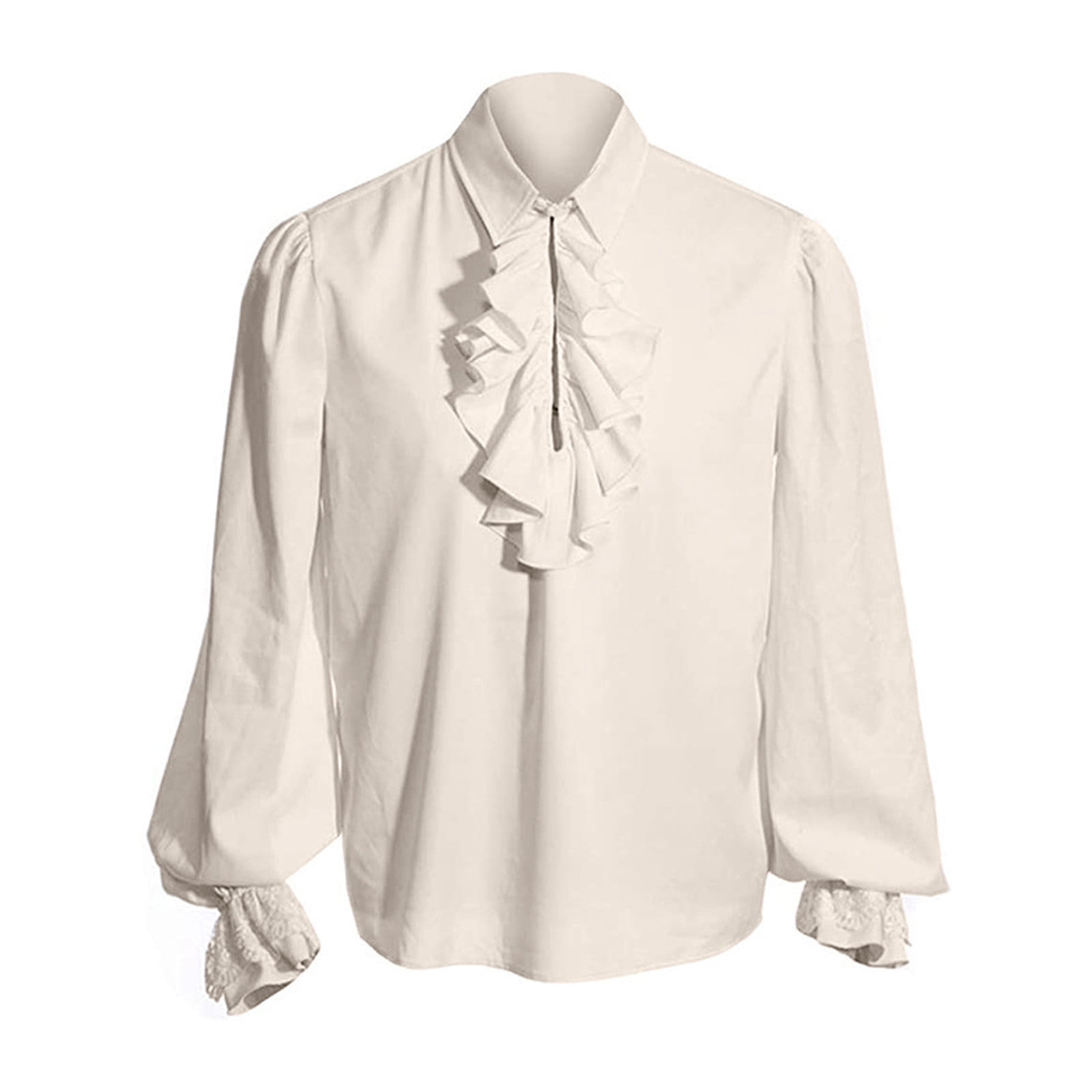 Sokhug Boys Girls Pirate Shirt Ruffle Victorian Renaissance Steampunk ...