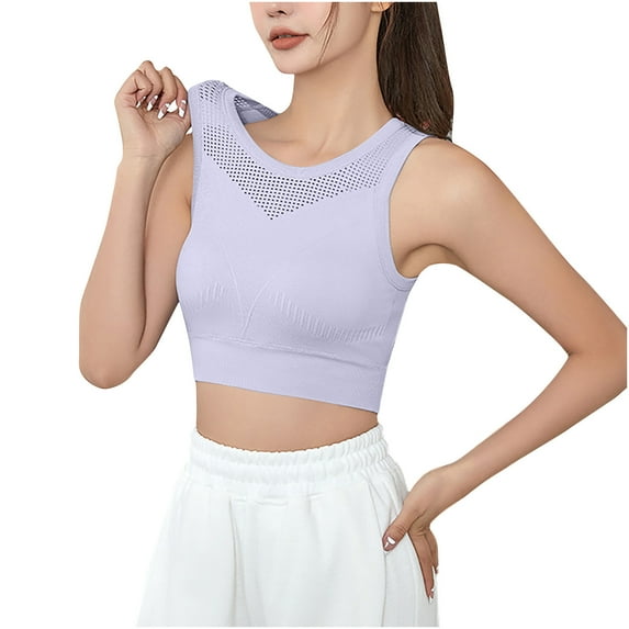 Sokhug Bras for Women Fashion Plus Size Wire Free Printing Comfortable Push Up Hollow Out Underwear