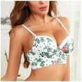 thumbnail image 1 of Sokhug Bras for Women Printing Gathered Together Large Size Daily Underwear, 1 of 8