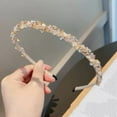 thumbnail image 1 of Sokhug Sparkly Crystal Beaded Hairband Feminine High-End Pressed Hair Accessory for Women Elegant Design for Daily Wear Parties & Special Occasions, 1 of 2