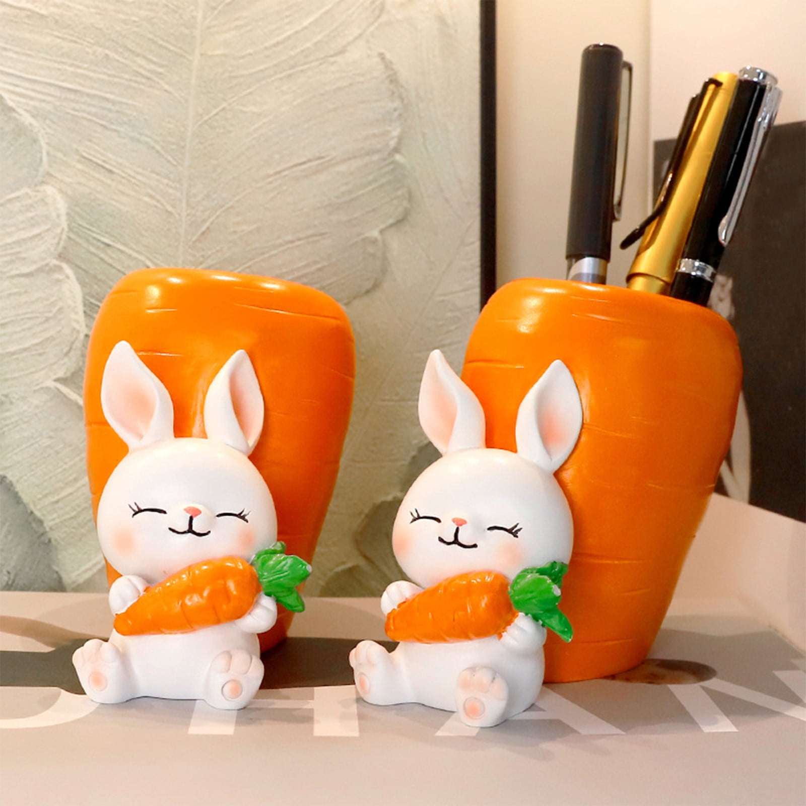Busnos Flower Pen Holder - Ceramic Cute Desk Organizer For Makeup Brushes, Pens, Utensils, Aesthetic Office & Home Decor Gift - View #8