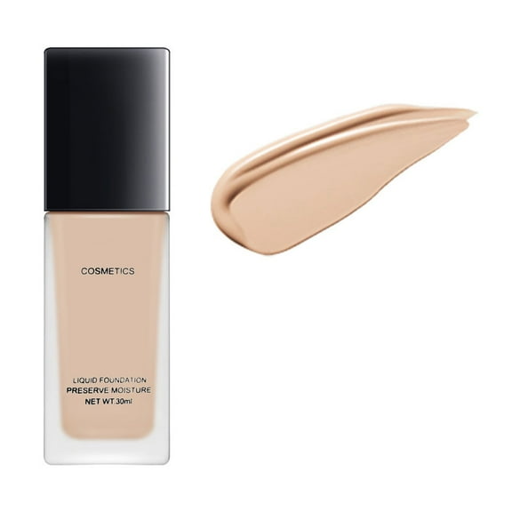 Sokhug Dewy Finish Foundation Fluid Moisturizing Easy-Blend Color Even Daily Face Makeup Base 30ml Shiny Skin Conceal Fluid