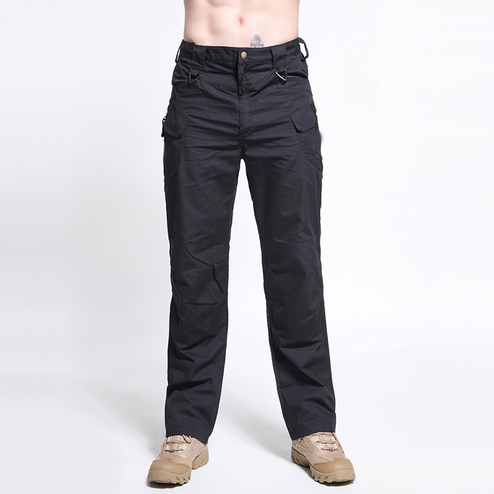 Men Distressed Denim Shorts Ripped Cargo Half Pants Jeans Multi Pockets  Trousers | Fruugo NO