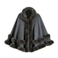 thumbnail image 1 of Sokhug Faux Mink Fur Shawl Wraps for Women Winter Fall Belt Elegant Cape Warm Cozy Solid Furry Poncho Shawl Cardigan, 1 of 5