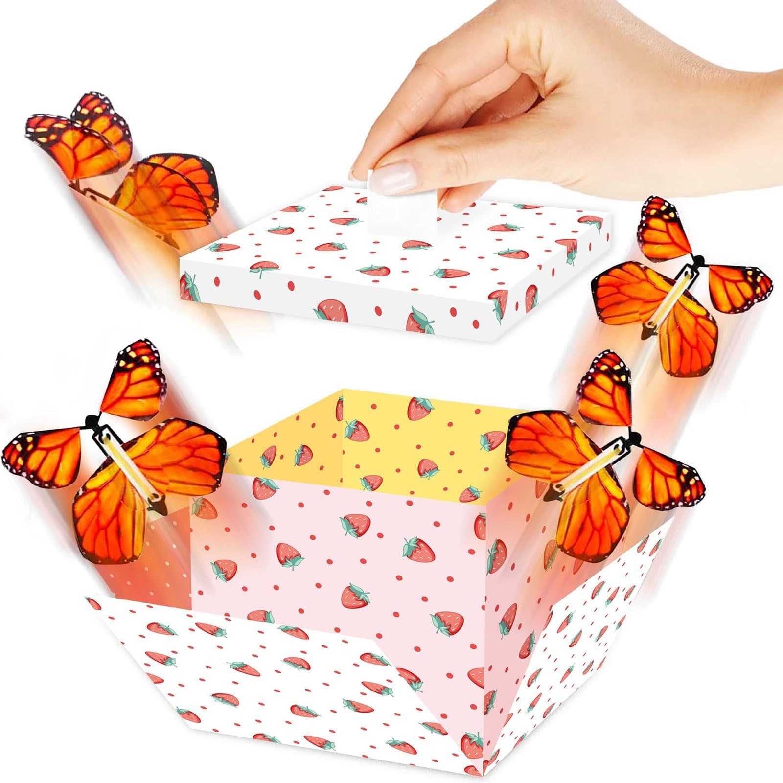 Sokhug Flying Butterfly Surprise Box Exploding Gifts Box with ...