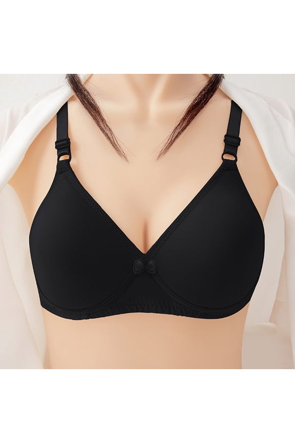 Ladies Traceless Comfortable No Steel Ring Vest Breathable Gathering Bra Woman Underwear
