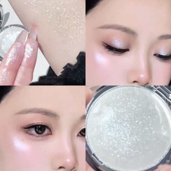 Sokhug Light Bulb Highlight Blush Fine Powder Blendable Non-Caking Natural Luminous Finish Daily Face Contouring 0.24 oz