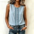 thumbnail image 1 of Sokhug Linen Cotton Round Neck Womens for Women Embroidered Vertical Stripe Sleeveless Tank Top, Loose Fit Casual Outdoor Daily Shirts (No ratings yet), 1 of 7