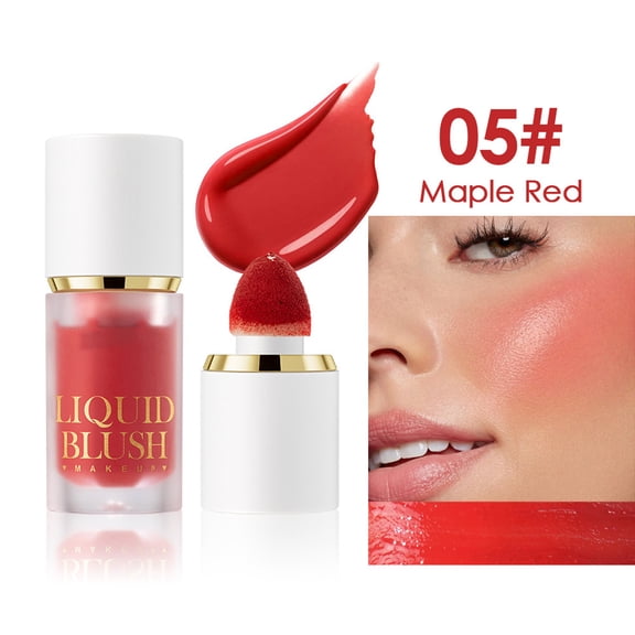 Sokhug Lip & Cheek Rouge Blusher Liquid Pigmented Blendable Natural Daily Face Makeup Multi-Use Cosmetics 0.21 fl oz