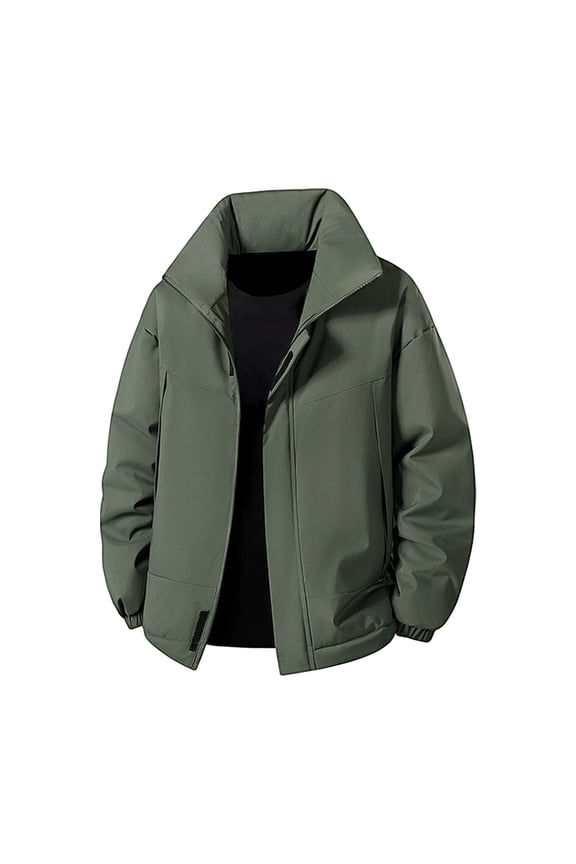 Men's Lightweight Softshell Jacket Warm Fleece Lined Windbreaker Waterproof Soft Shell Outdoor