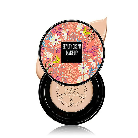 Sokhug Mushroom Head Air Cushion Foundation Facial Blemish Coverage Brightening Nude Makeup Daily Base Makeup 0.53 oz