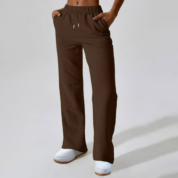Sokhug Oversized Sweatpants Women Baggy Lightweight Wide Leg Pants with Pockets High Waisted Flare Sweatpants Joggers