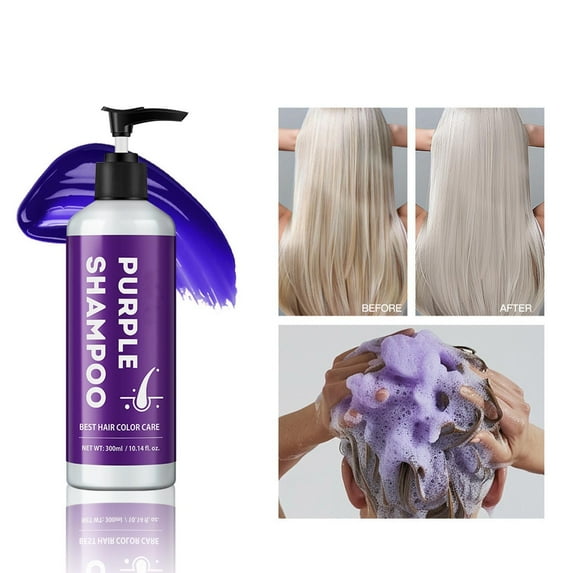 Sokhug Purple Hair Shampoo Color-Enhancing Purple Shampoo for Daily Brassy Hair Correction & Blonde Hair Care