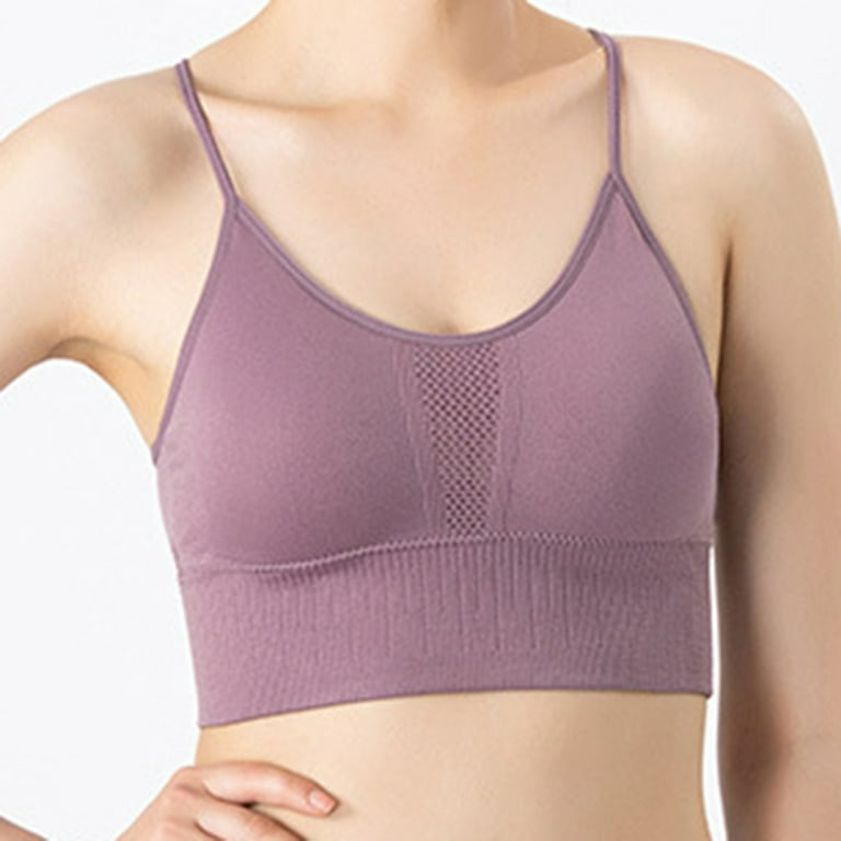Seamless Comfort Wireless Sports Bra for Yoga & Fitness - Soft & Supportive  Push Up Bra for Women
