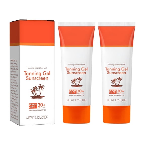 Sokhug Tanning Gel with Sunscreen Moisturizing Summer Tanning Skin Care for Gradual Natural Glow UV Protection 88ml