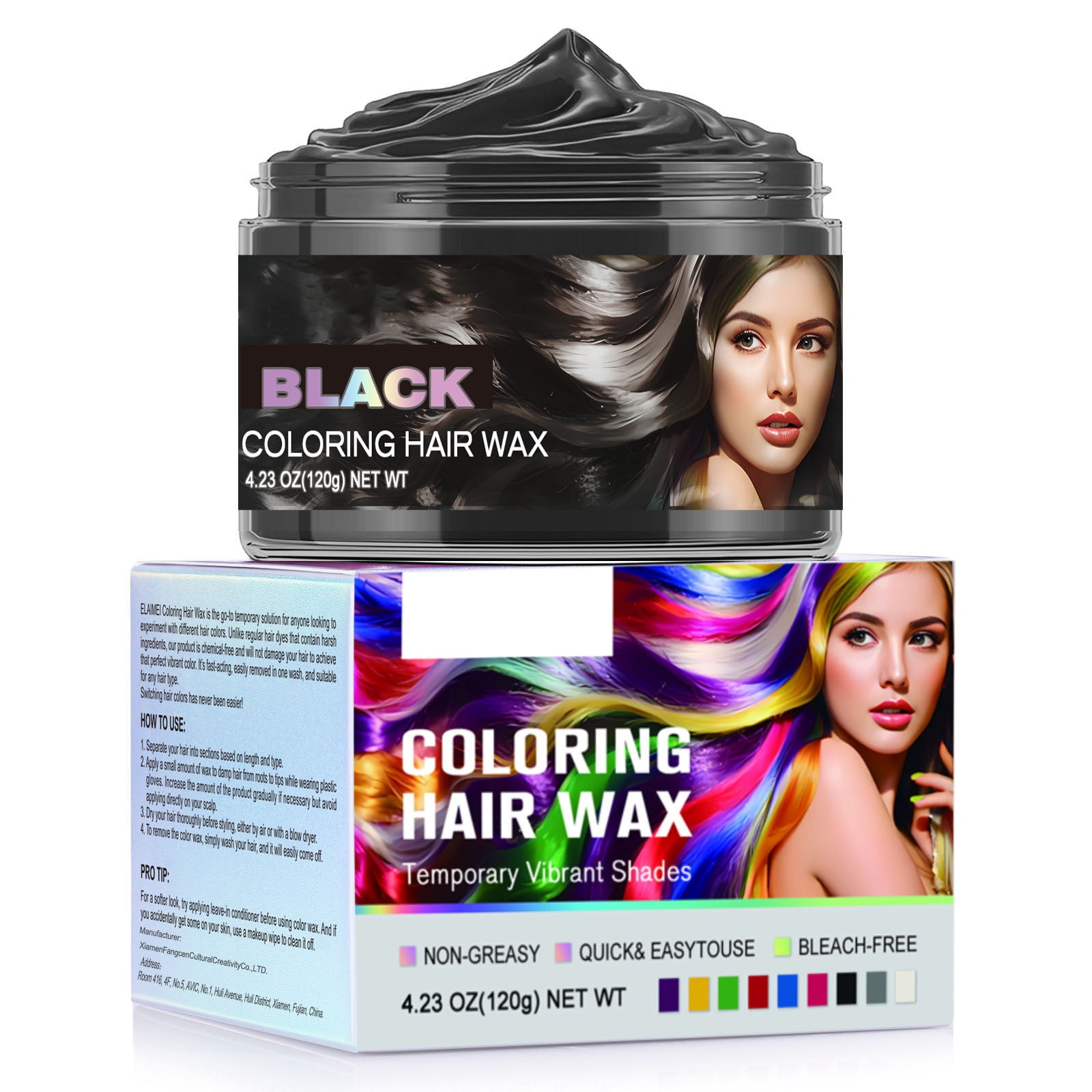 Sokhug Temporary Hair Dye Mud 9 Color Disposable Styling Cream Non ...