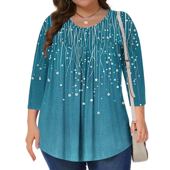 Sokhug Tops for Women Plus Size Boho Floral Printed Shirts Summer Short Sleeve V Neck Tunic Blouses Cute Graphic Tees