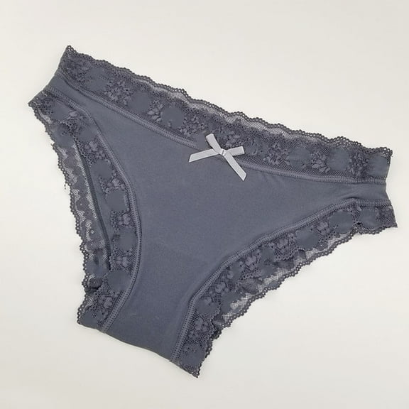 Sokhug Underwear for Women Hipster Low Waisted Lace Bow Briefs