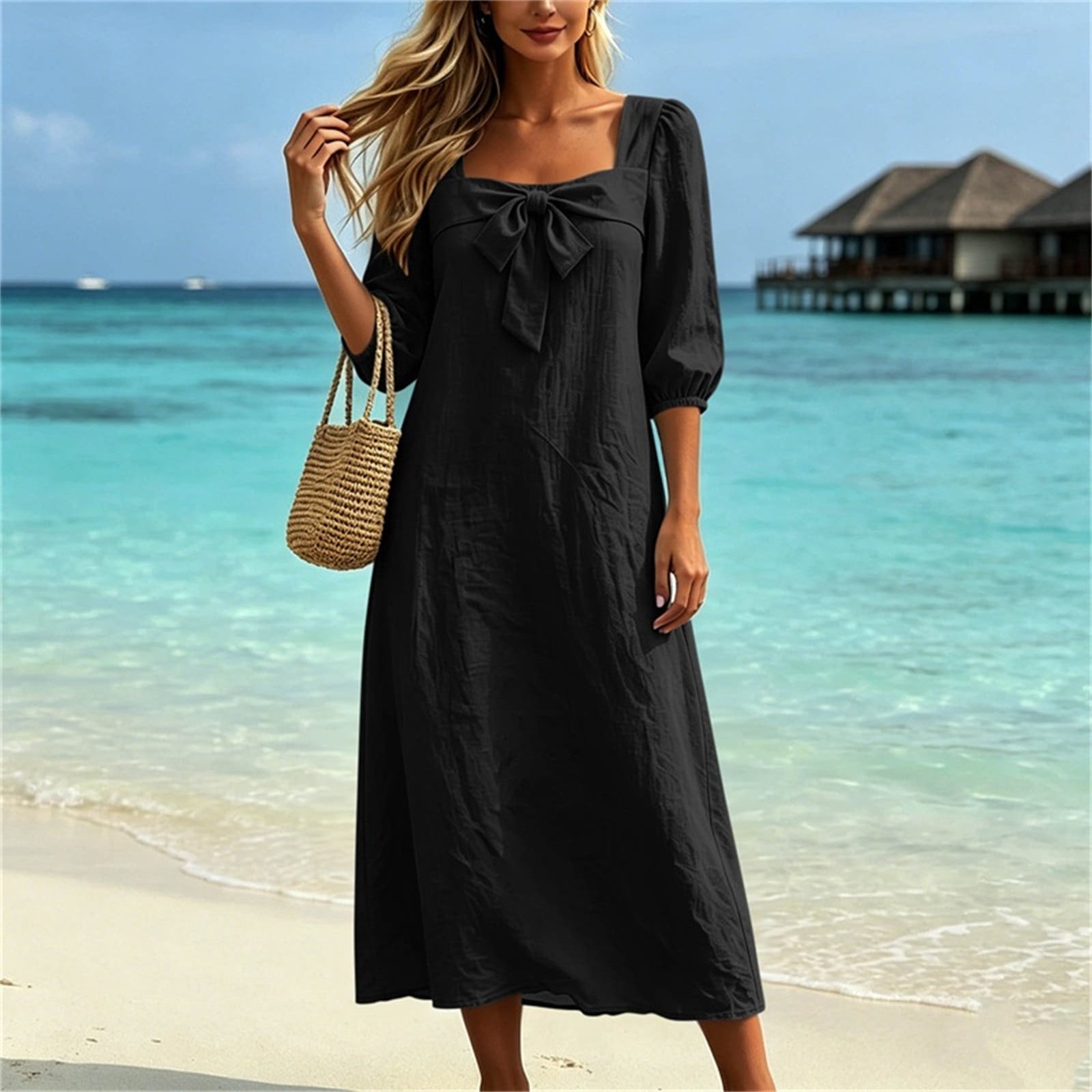 high neck dress Asymmetrical High-Neck Long Maxi Dress – Ivory S / Ivory