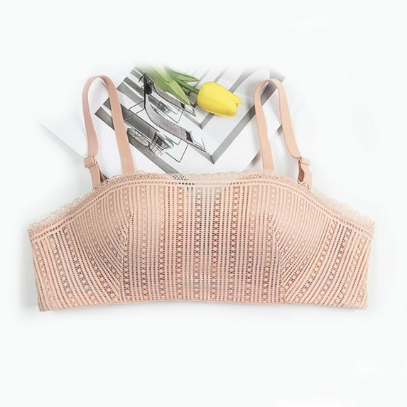 Sokhug Women's Plus Size Bra,Casual Lace Shaping Cup Plus Size Extra-Elastic Wirefree Underwear