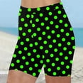 thumbnail image 1 of Sokhug Women's Polka Dot Biker Shorts High Waisted Stretchy Printed Workout Shorts for Yoga Running Casual Wear, 1 of 5