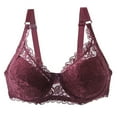 thumbnail image 1 of Sokhug Women's Seamless Push Up Lace Sports Bra Comfortable Breathable Base Tops Underwear, 1 of 8
