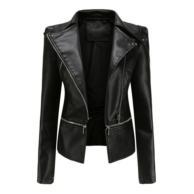 【新品タグ付き】Fake Leather Jacket/cizatto 8seconds Coloration Fake Leather Biker Jacket Dark Brown