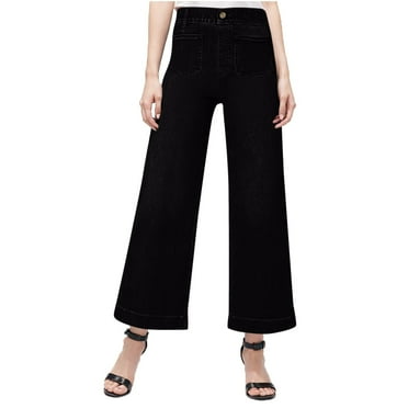 Sokhug Womens Bell Bottom Jeans Flared Baggy Wide Leg Denim Pants for Women