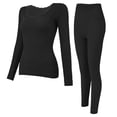 thumbnail image 1 of Sokhug Womens Long Johns Thermal Underwear Fleece Lined Leggings Warm Pajama Pants Set Shirts Winter Clothes, 1 of 9