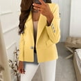 thumbnail image 1 of Sokhug Womens Long Sleeve Button-Down Solid Turn-Down Collar Jacket Coat Winter Outerwear, 1 of 8